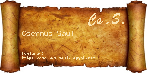 Csernus Saul névjegykártya